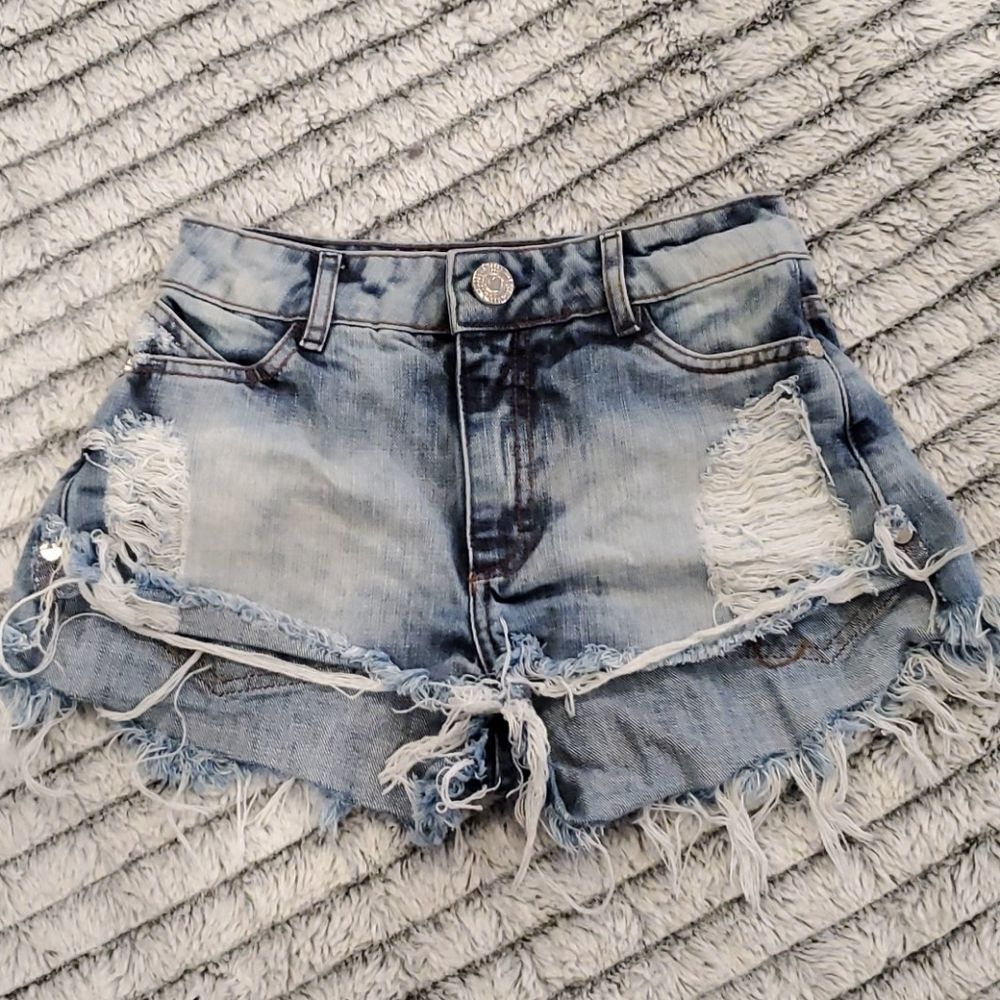 Distressed Labellamafia jean shorts size 36 (US2)